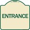 Signmission Traffic Entrance Entrance Heavy-Gauge Aluminum Architectural Sign, 18" x 18", TG-1818-24612 A-DES-TG-1818-24612 - alternate 1